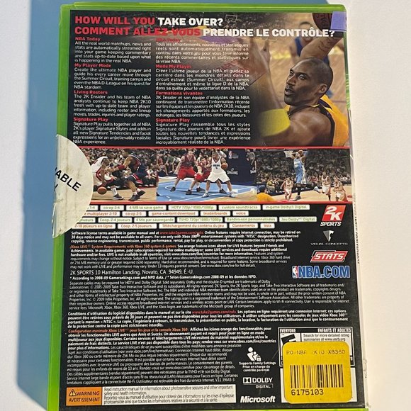 NBA2k10 Xbox 360 Complete Box - Picture 2 of 3